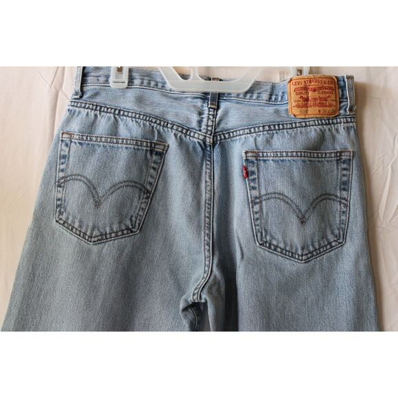 LEVIS 505 Jeans Regular Fit Faded Blue Denim, Mens 36x34 VINTAGE - Picture 6 of 7